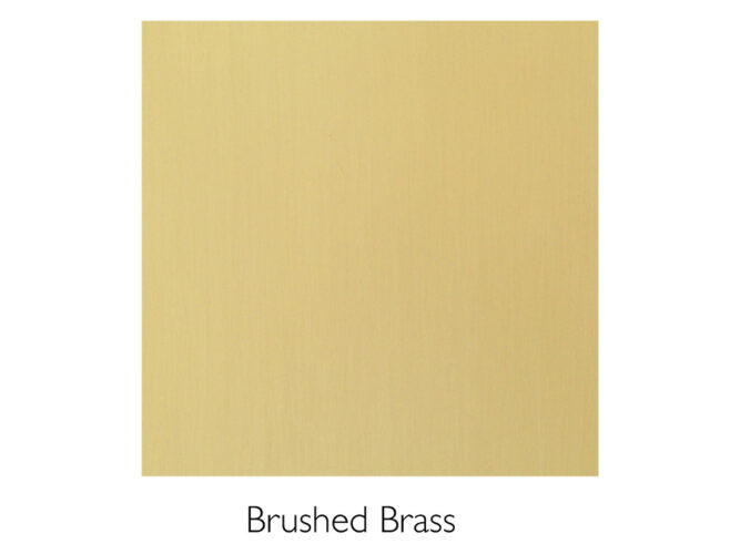 Washroom product finishes, Brushed brass