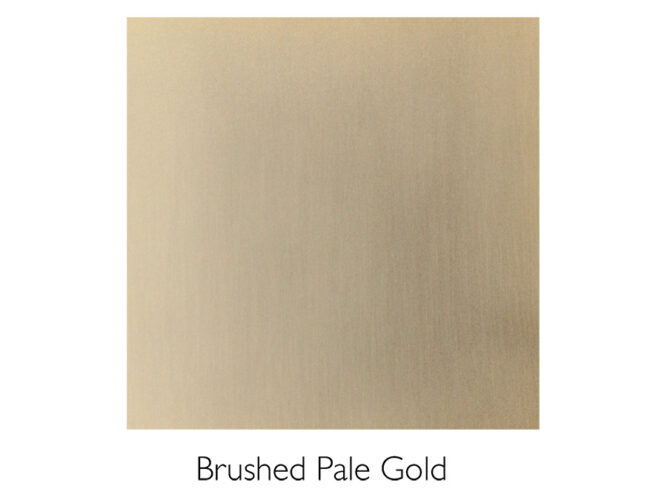 Washroom product finishes, Brushed pale gold