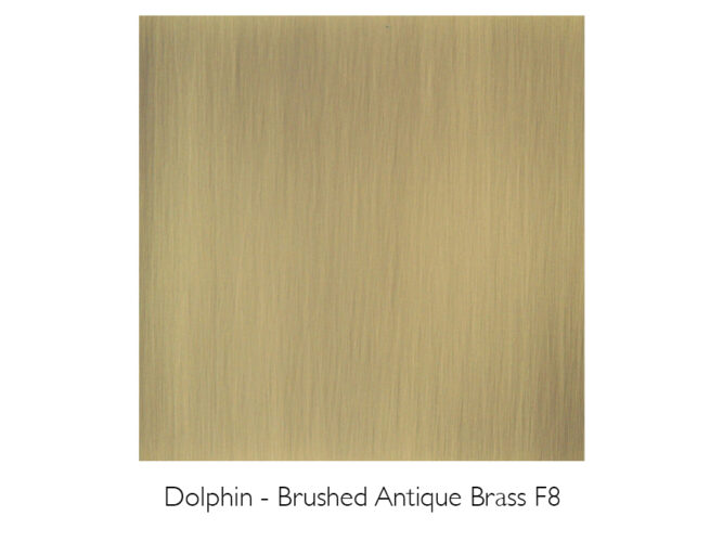 Dolphin - Brushed Antique Brass F8